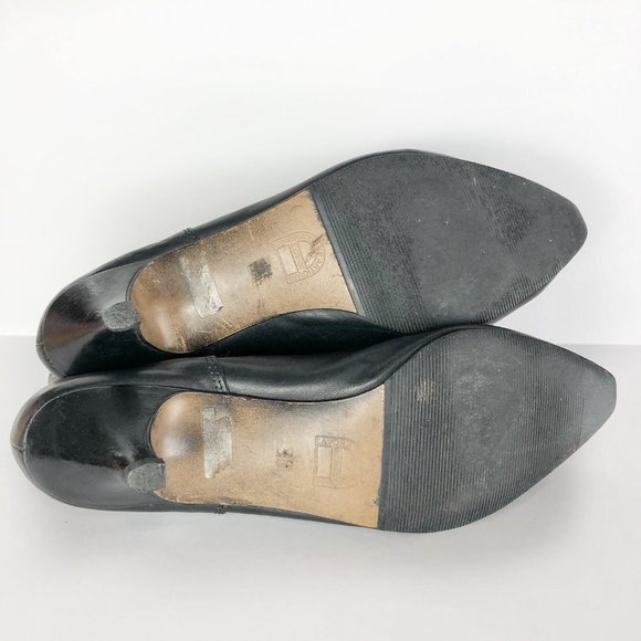 Vtg 80s Embossed Leather Ankle Boots - Picture 8 of 8